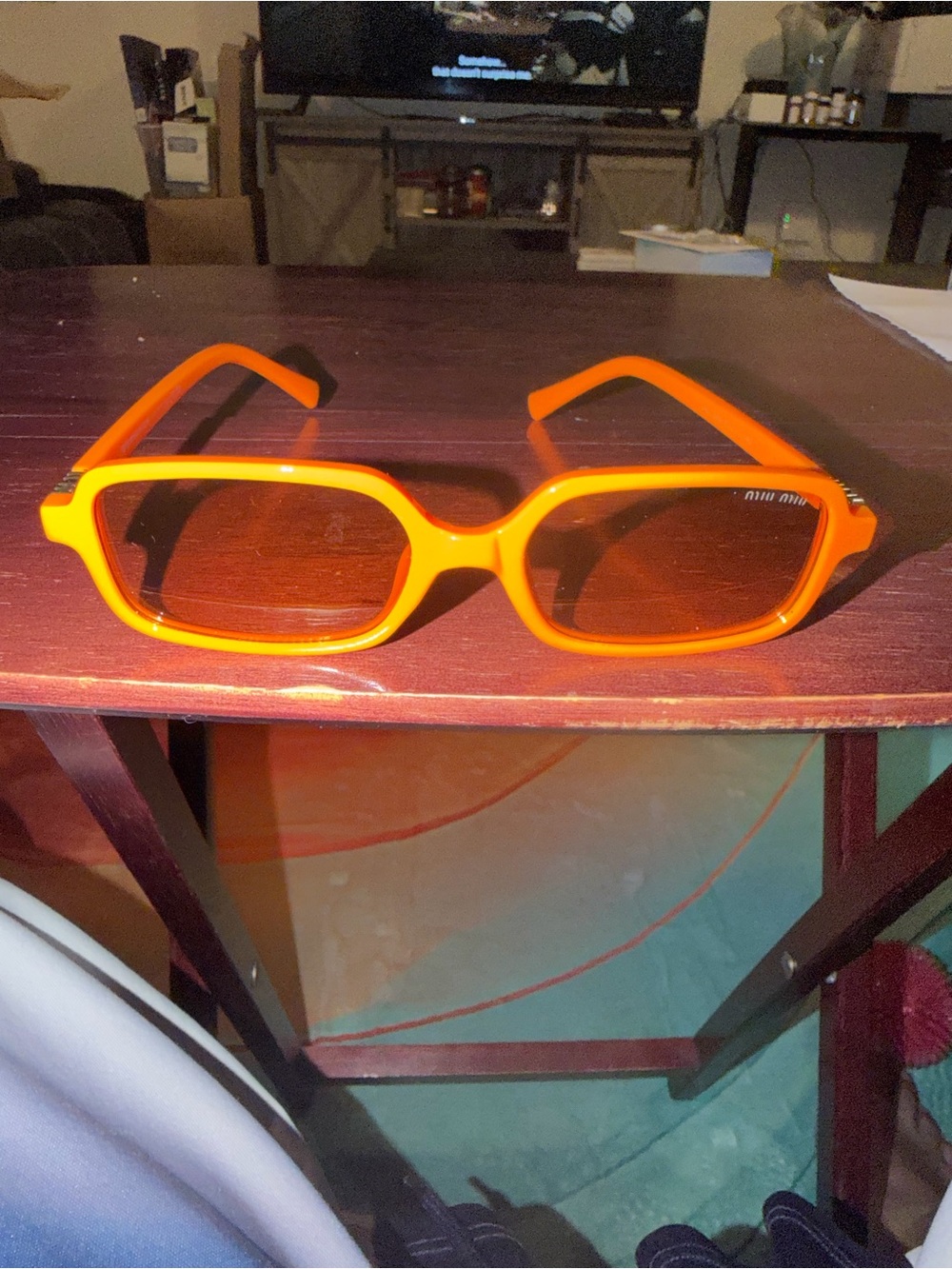 Miu Miu MU 11ZS Rectangular Sunglasses
